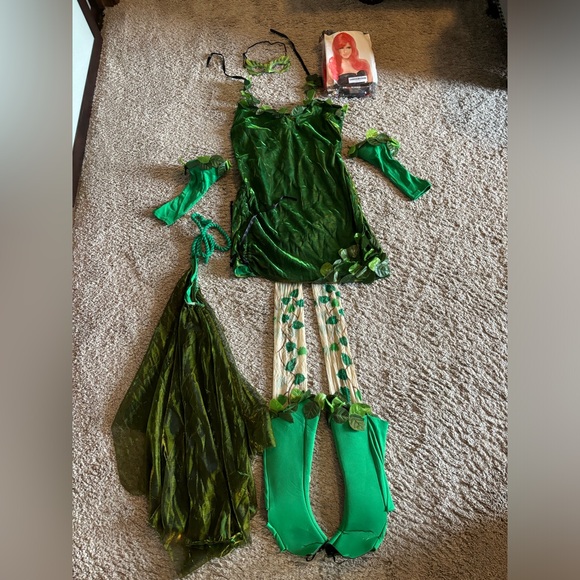 Lethal Beauty XLARGE Sexy Womens Costume Poison Ivy Batman Villain Mother Nature - Picture 9 of 15